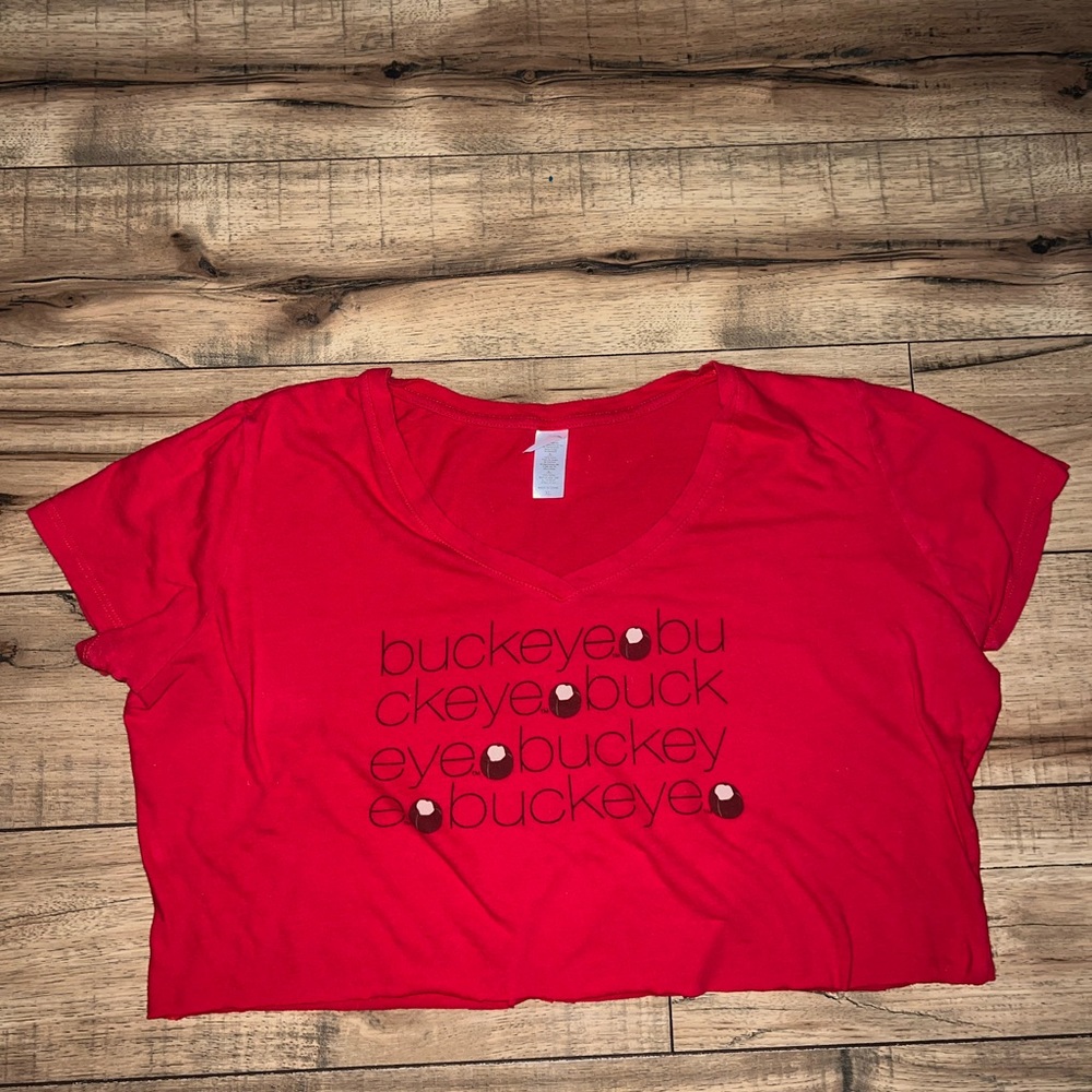 ohio state buckeyes cropped tee 106